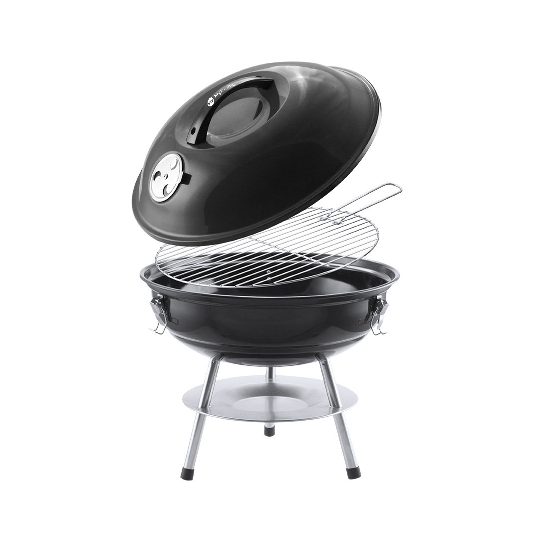 Barbecue | Métal | Ø 36cm | Trous de ventilation, plaque anti-goutte et pieds antidérapants
